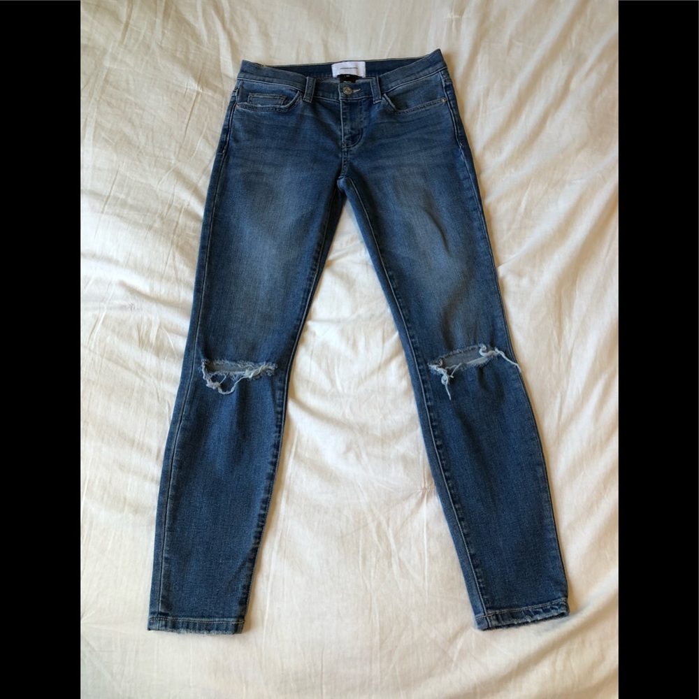 Current/Elliot Two Year Destroy the stiletto skinny jeans 25